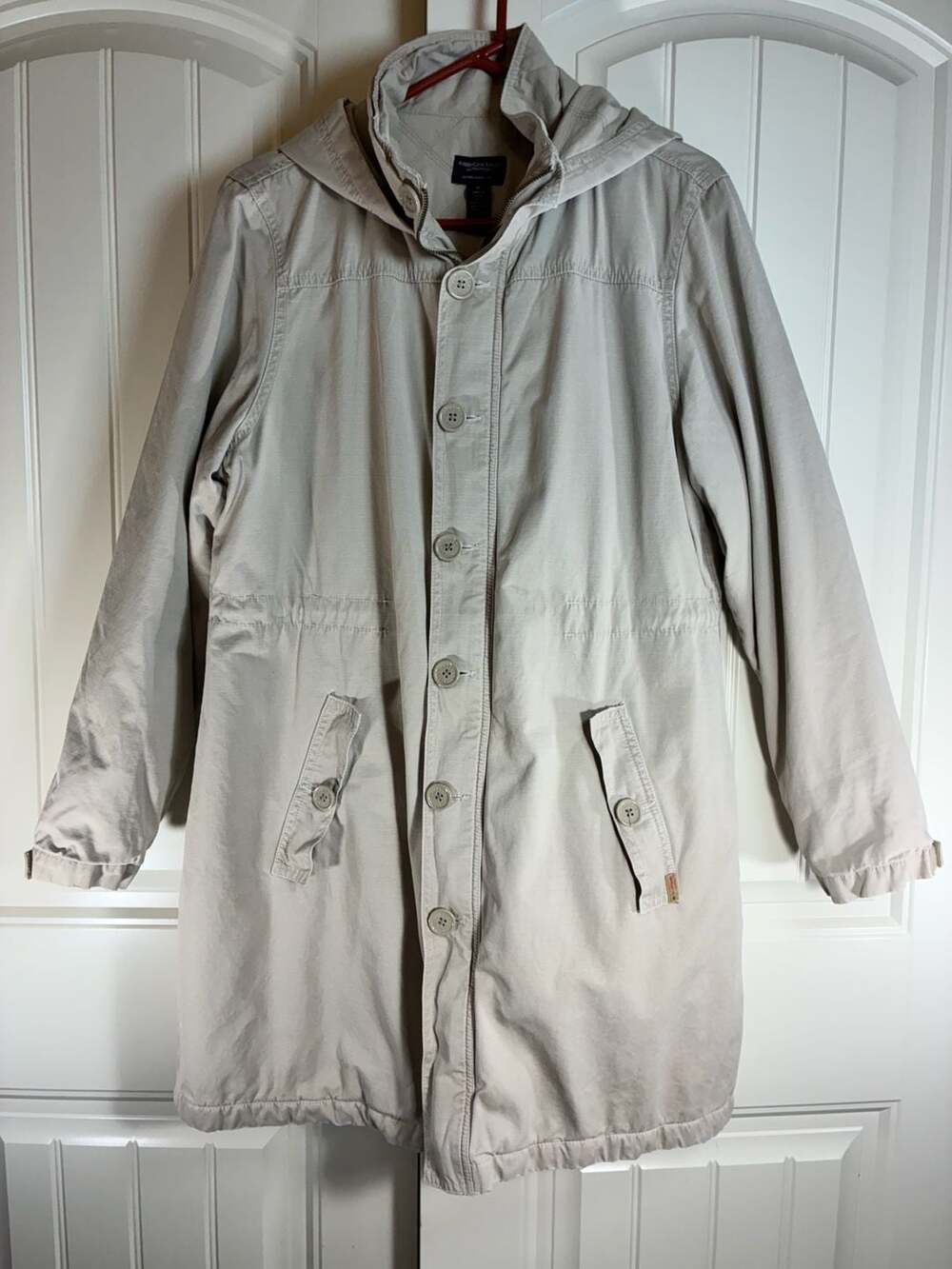 American Eagle Outfitters Utility Parka Jacket Women’s Size XL Beige Hooded